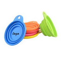 Collapsible Outdoor Silicone Pet/Dog Food Water Bowl